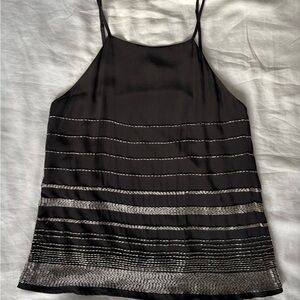 Rory Beca Black and Silver Camisole